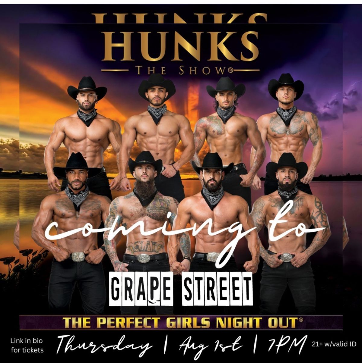 Hunks The Show at Wild Gregs Saloon - Pensacola
