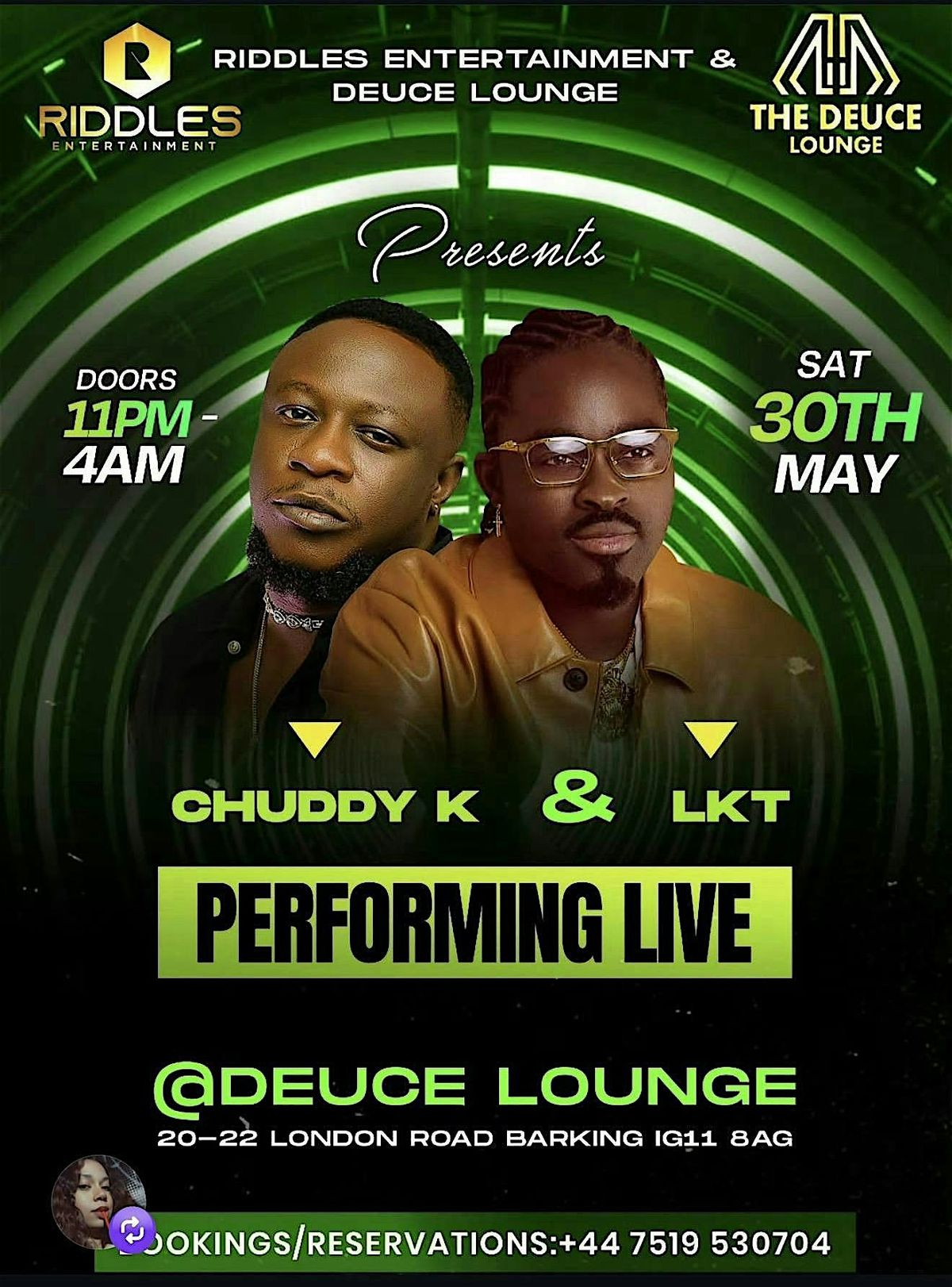 CHUDDY K & LKT PERFORMING LIVE