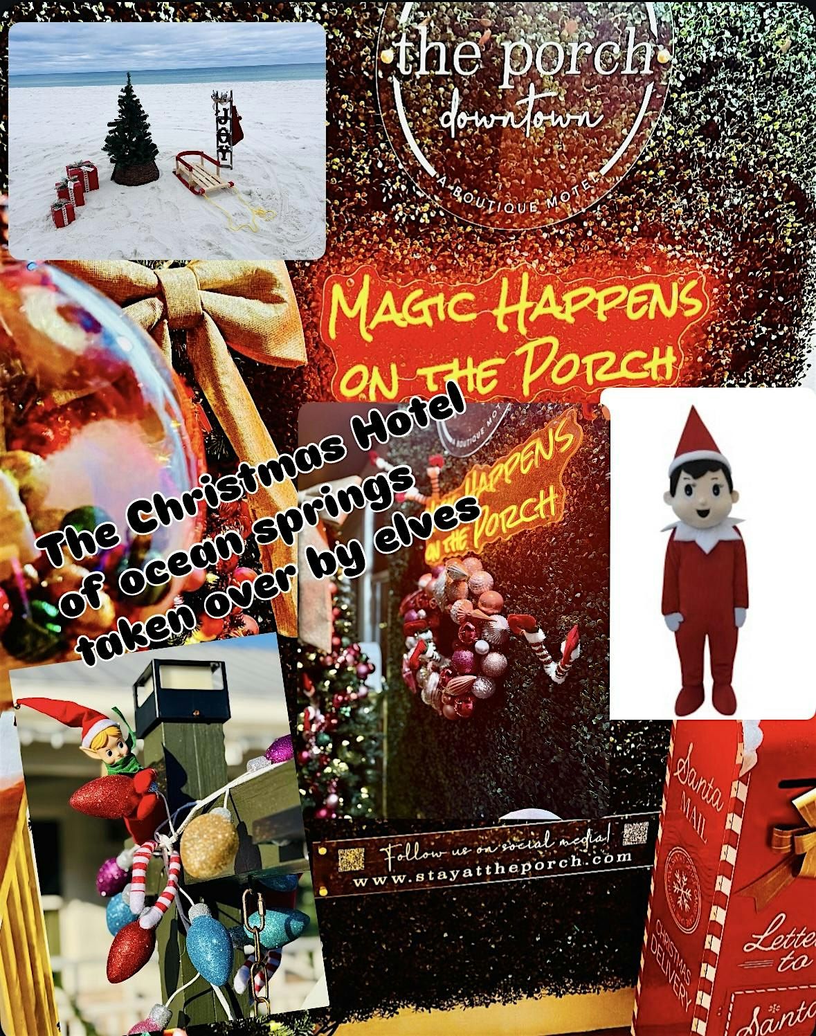 Elf photo, letters to Santa, crafts, cocoa and meet our life size head elf