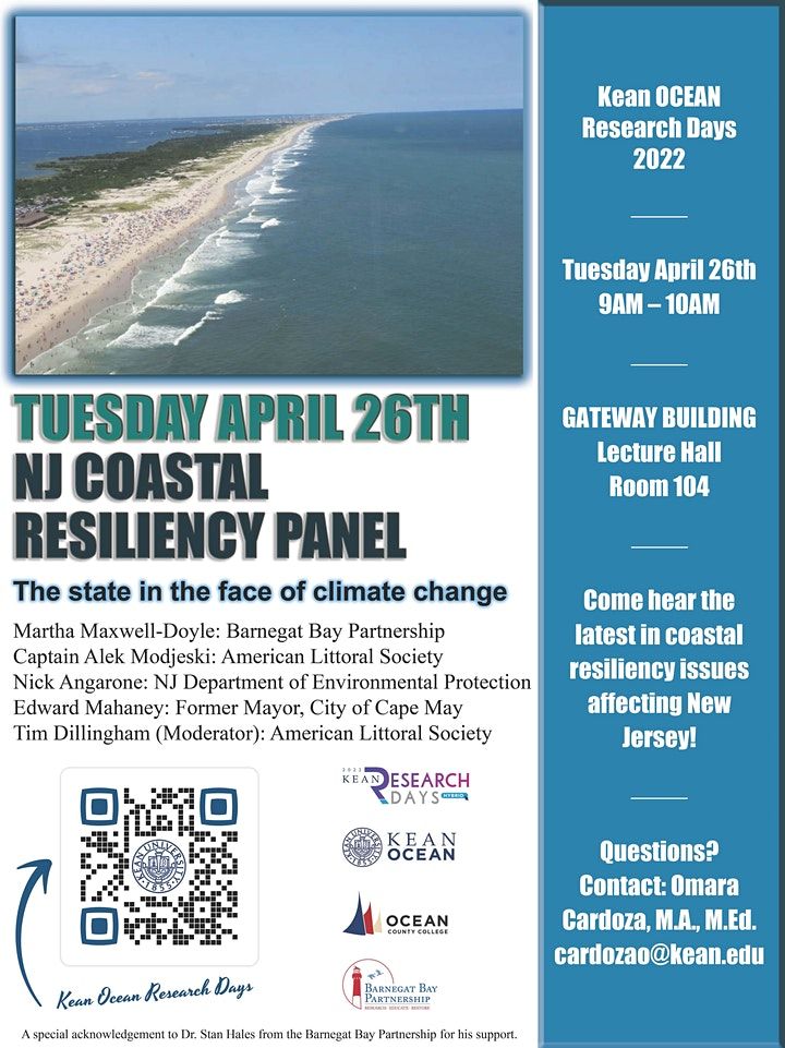 Kean Ocean Research Days 2022 NJ Coastal Resiliency Panel Gateway