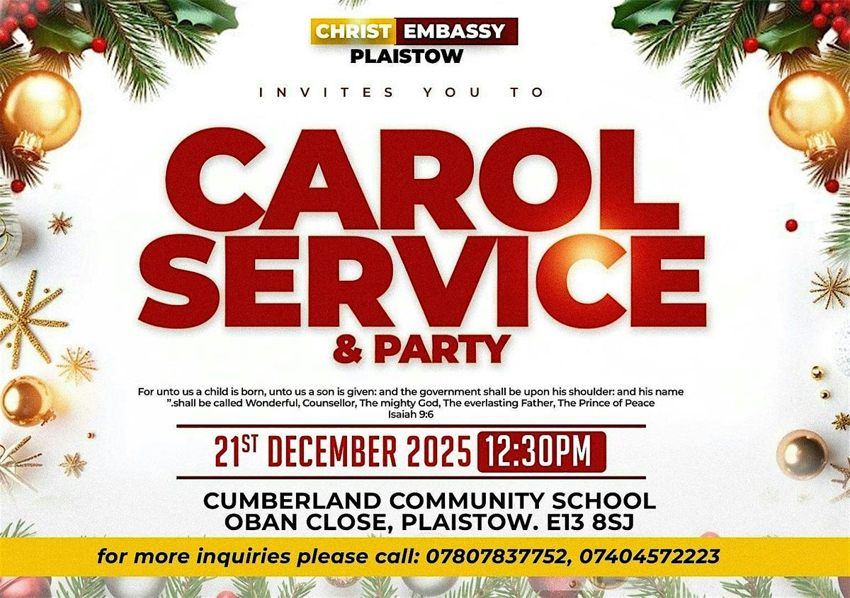 Carol Service & Christmas Party