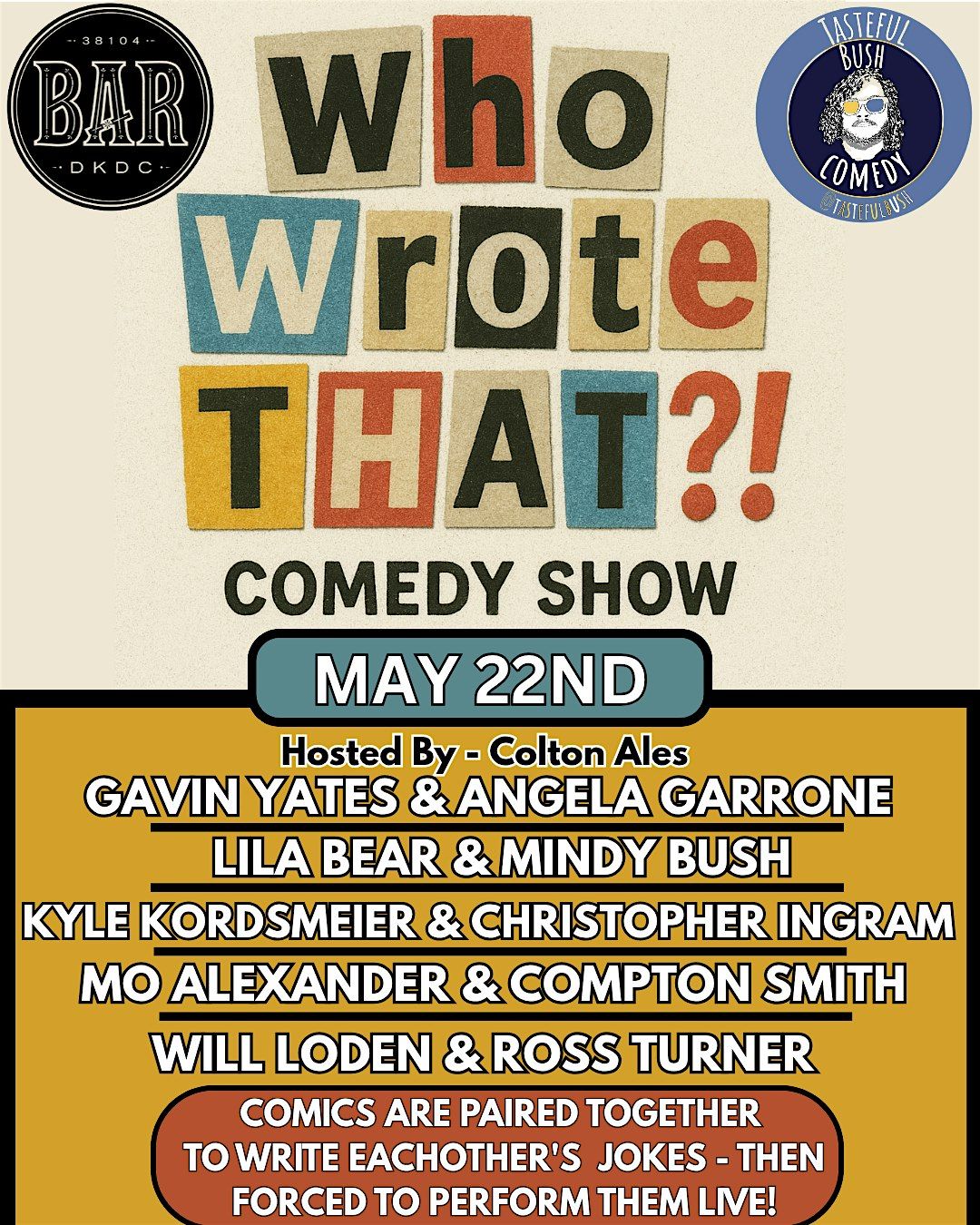 Who Wrote That?! Comedy Show