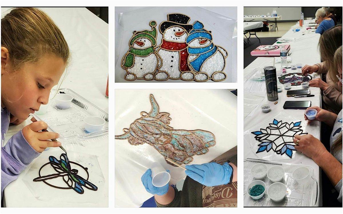 Crushed Glass Resin Sun Catcher Workshop