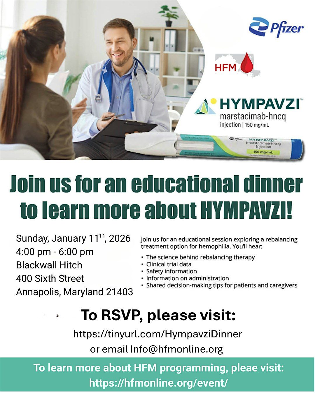 Educational Dinner to Learn More About Hympavzi!