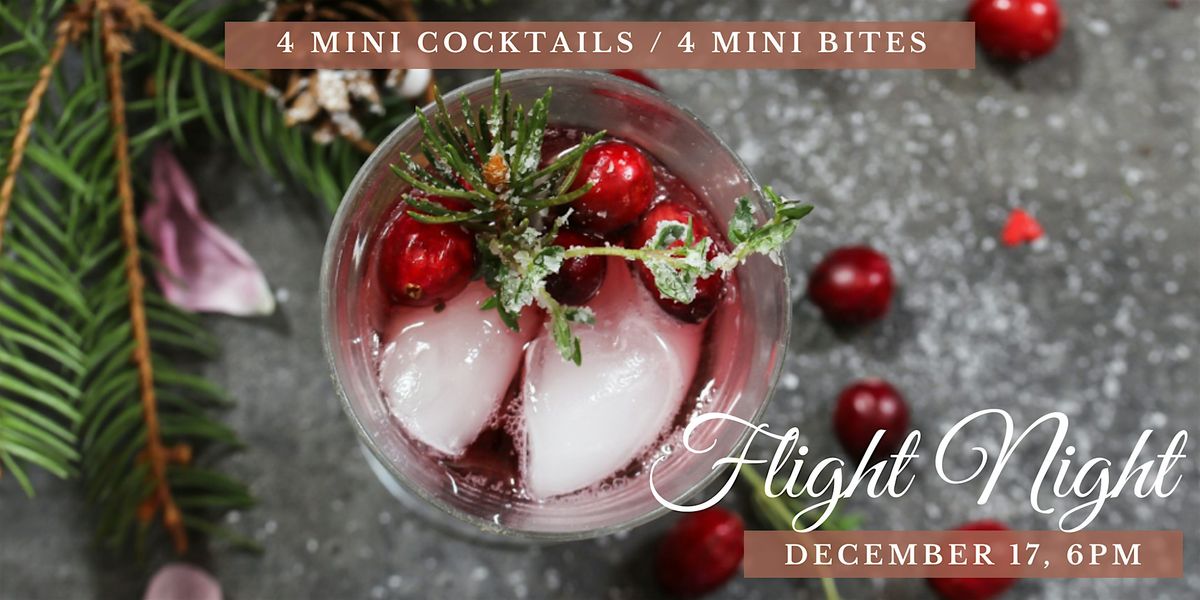 Flight Night at Kingfly Spirits! - Yuletide Edition