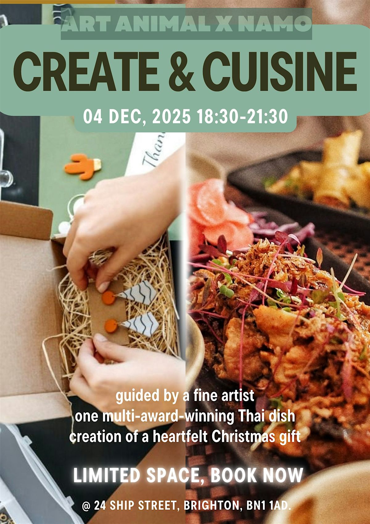 Art Animal x Namo Workshop\/Mindful Christmas: Create & Cuisine