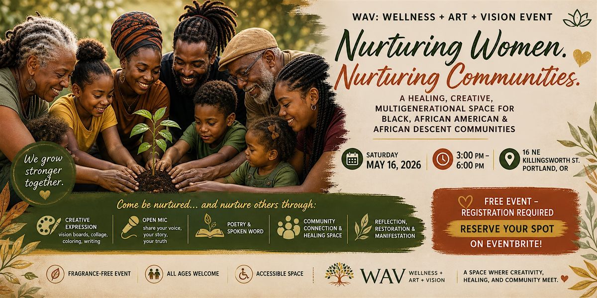 Nurturing Women. Nurturing Communities.A Fragrance-Free Event