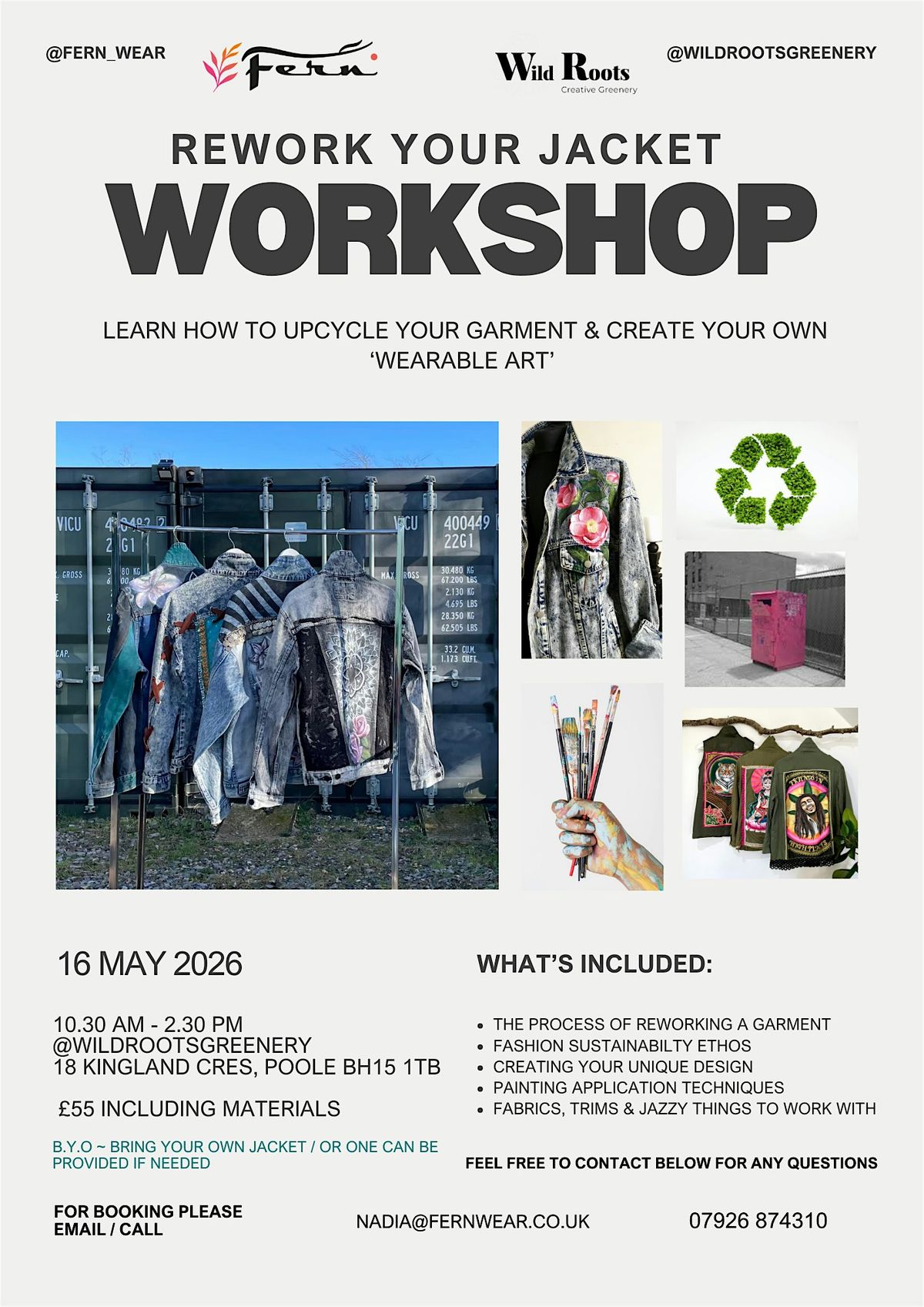 Wearable Art Workshop ~ Rework Your Jacket