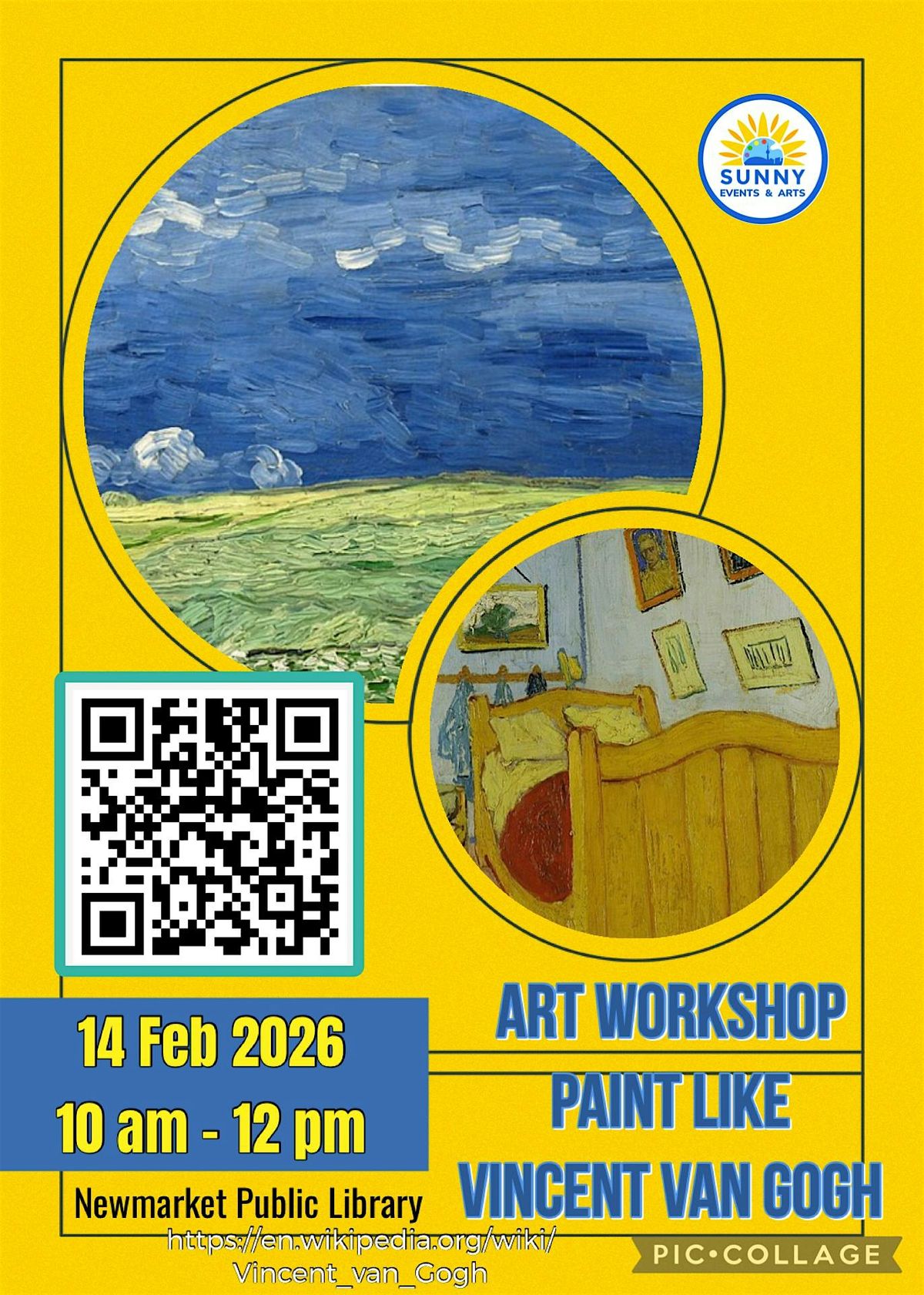 Art Workshop Paint like Vincent Van Gogh \/ Adults