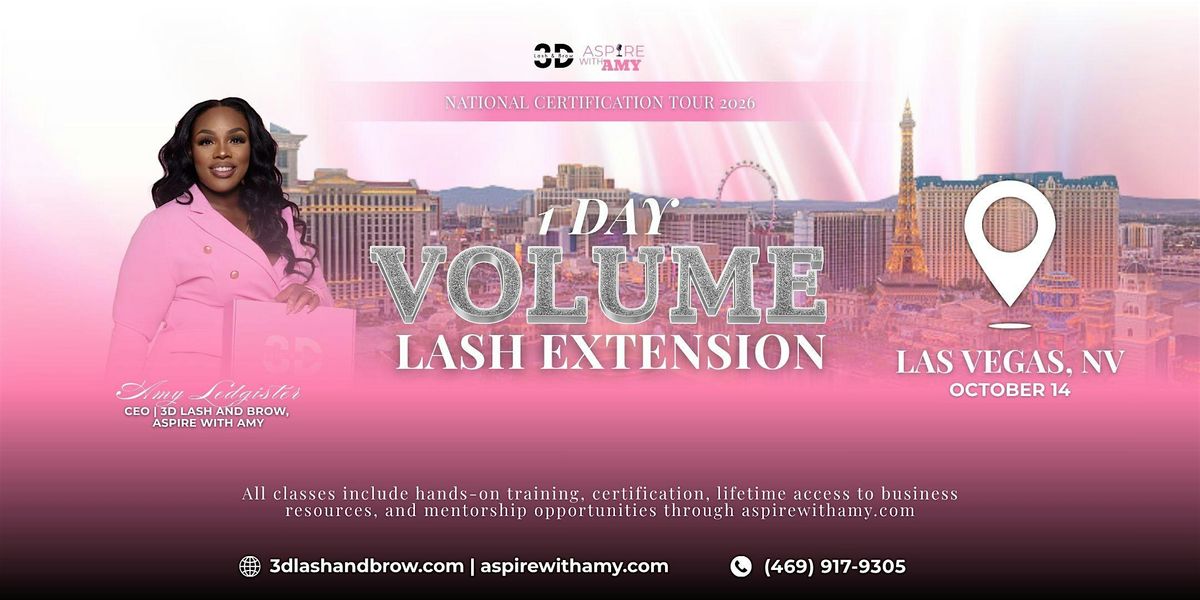 VOLUME LASH EXTENSION CERTIFICATION \u2013  LASH VEGAS, NV ( OCT 14, 2026)