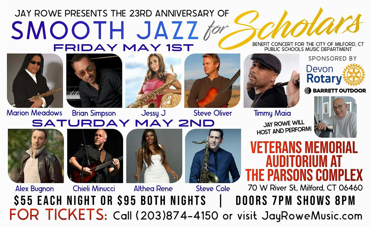 23rdAnnual Smooth Jazz For Scholars Benefit Concert
