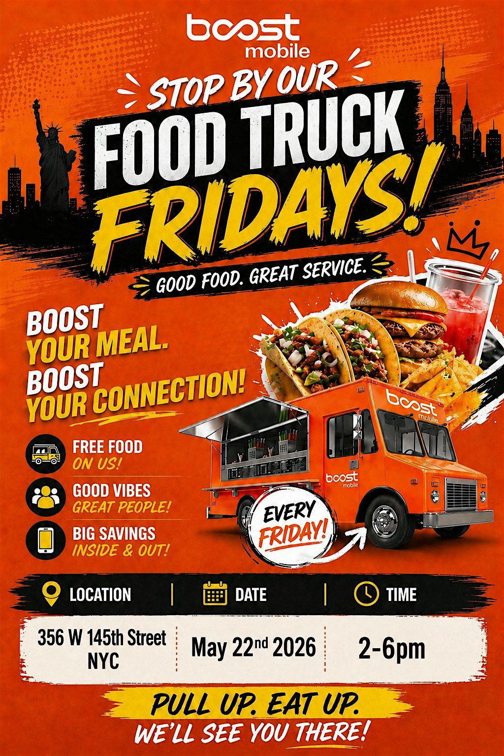 Food Truck Friday at Boost Mobile