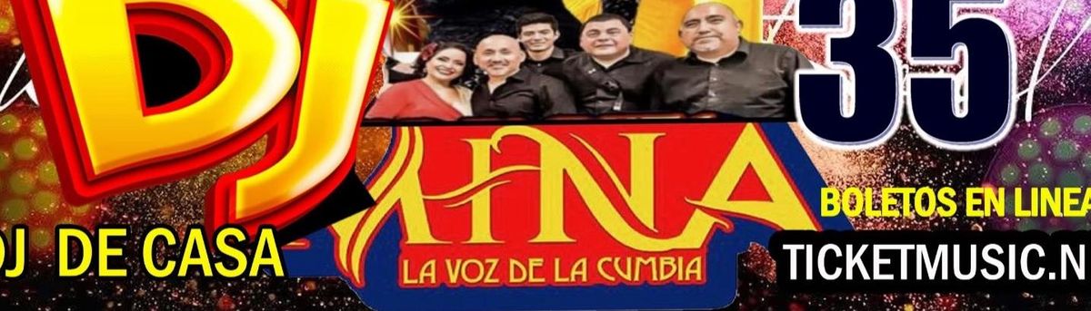 La sonora Santanera y Mina la Voz de la Cumbia