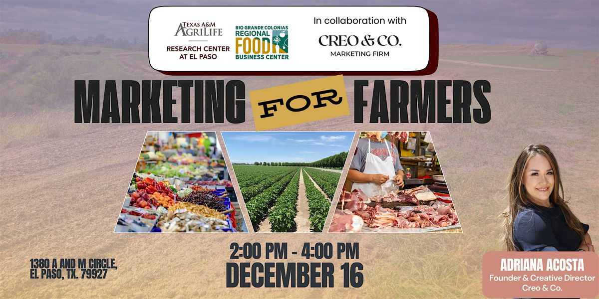 Marketing for Farmers Workshop