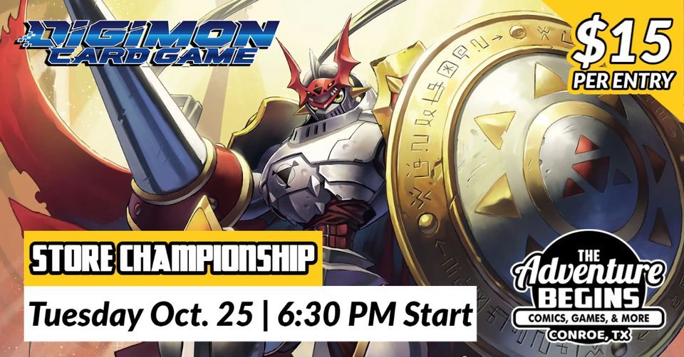 Digimon TCG Store Championship The Adventure Begins Comics, Games