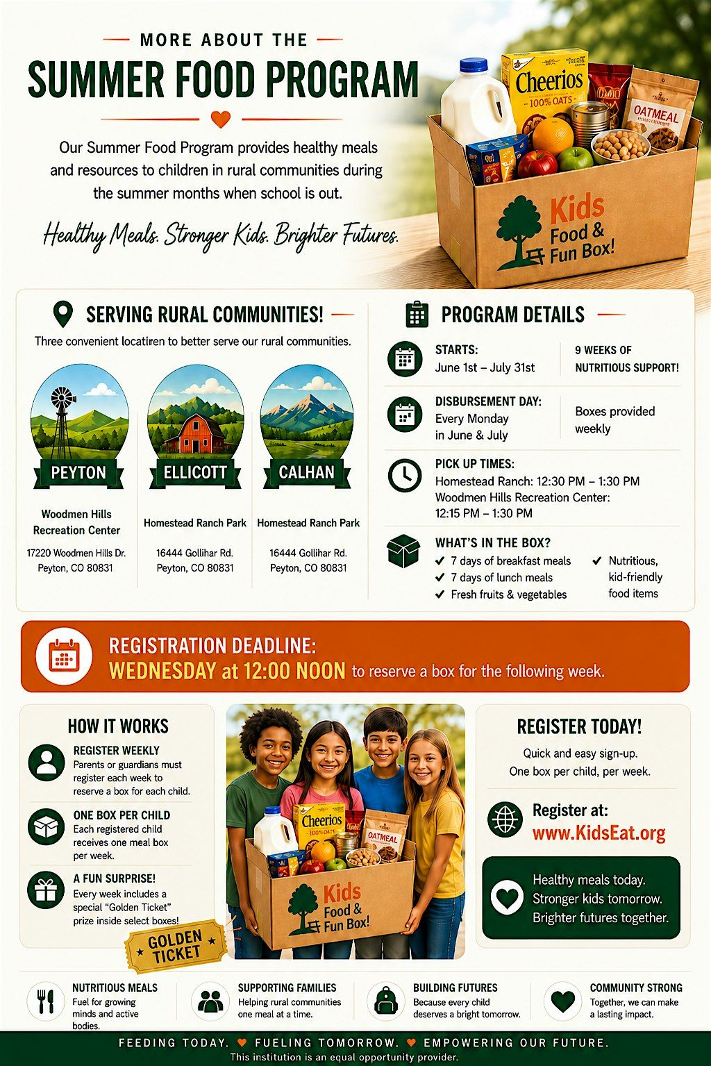 Summer Activity Box Program 2026 Summer Food Program | Kids Food & Fun Boxes for Rural Families at ...