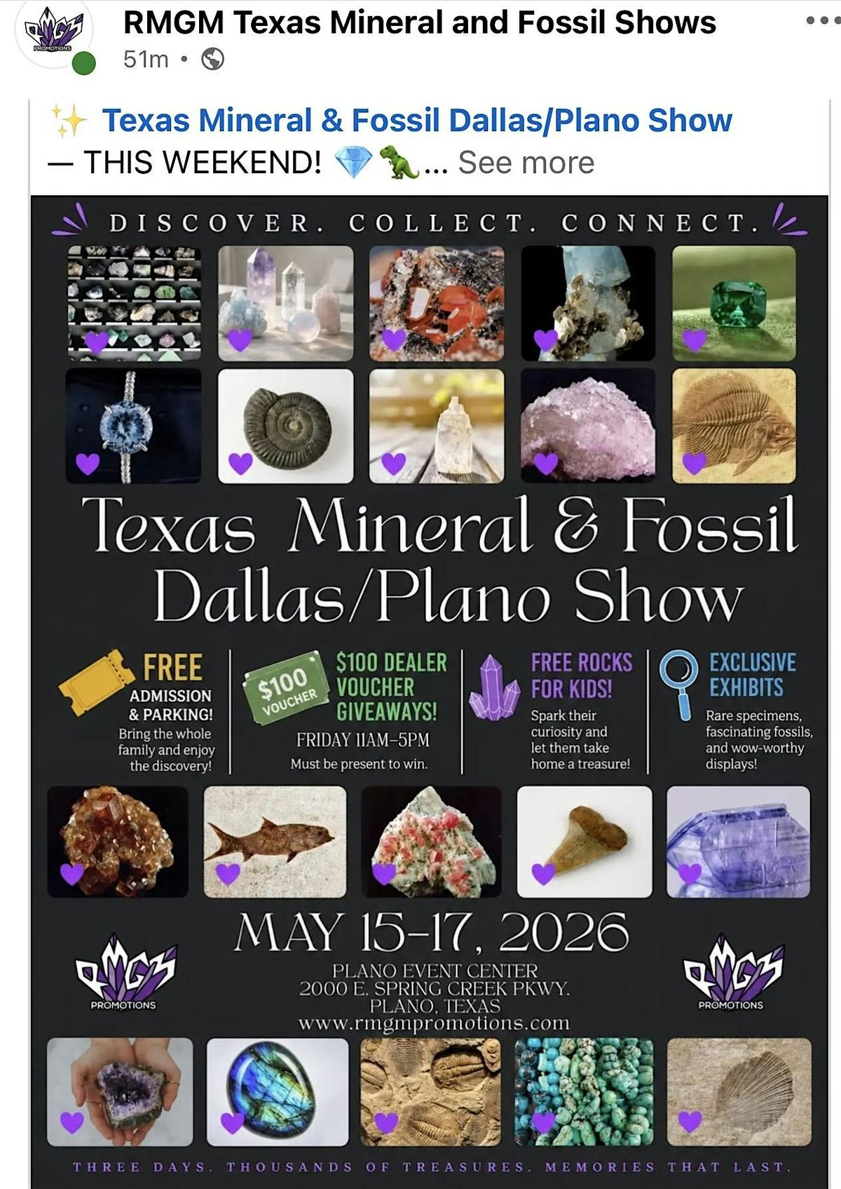Texas Mineral and Fossil Show\/Plano
