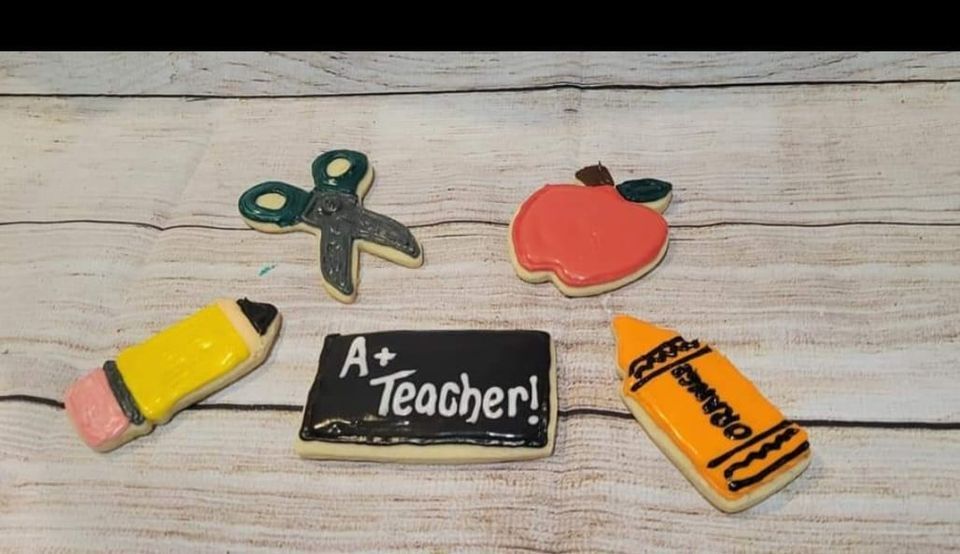 Back to school cookie decorating class M and P chocolates/Chocolate