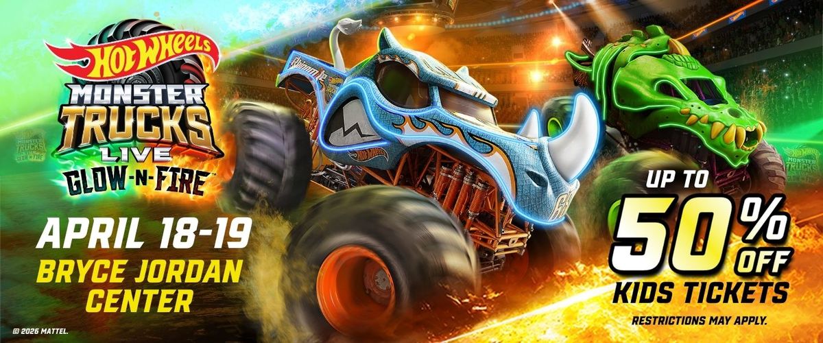 Hot Wheels Monster Trucks Live: Glow-N-Fire 2026 Tour