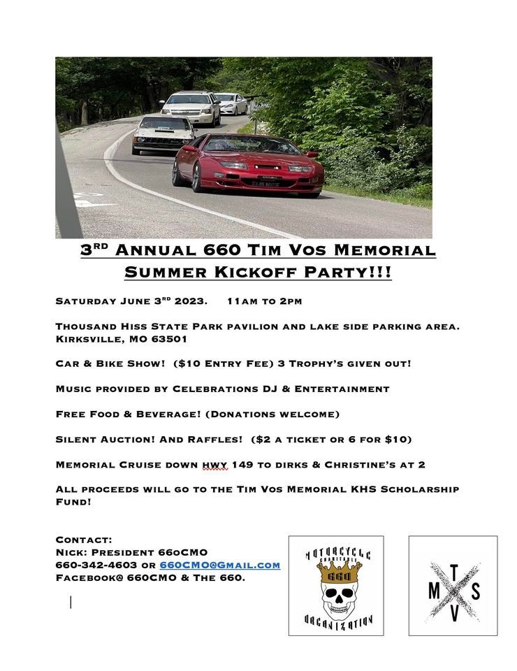 3rd Annual 660CMO Tim Vos Memorial Summer Kickoff Party! Thousand