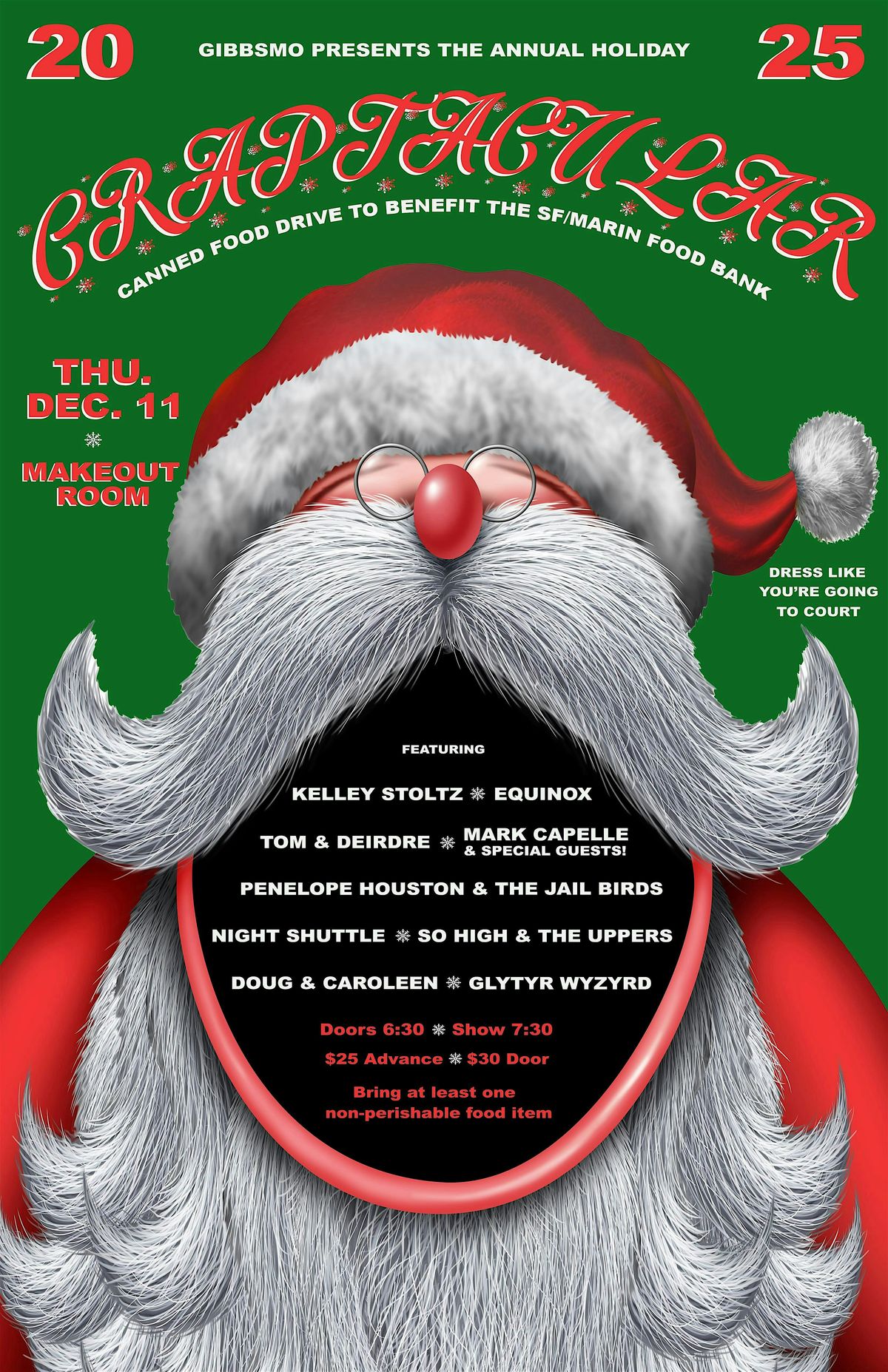 THE 2025 GIBBSMO HOLIDAY CRAPTACULAR AND CANNED FOOD DRIVE