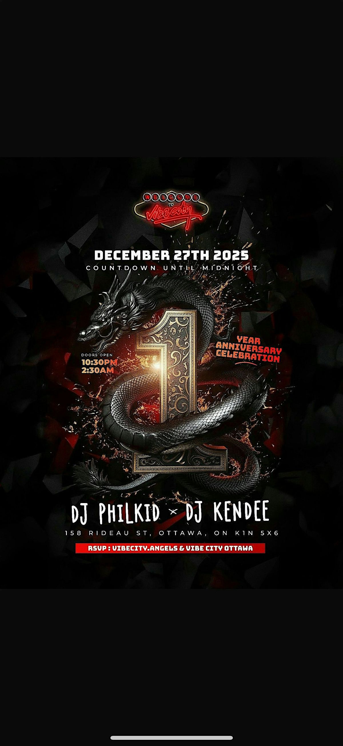 VIBE CITY 1 YEAR ANNIVERSARY