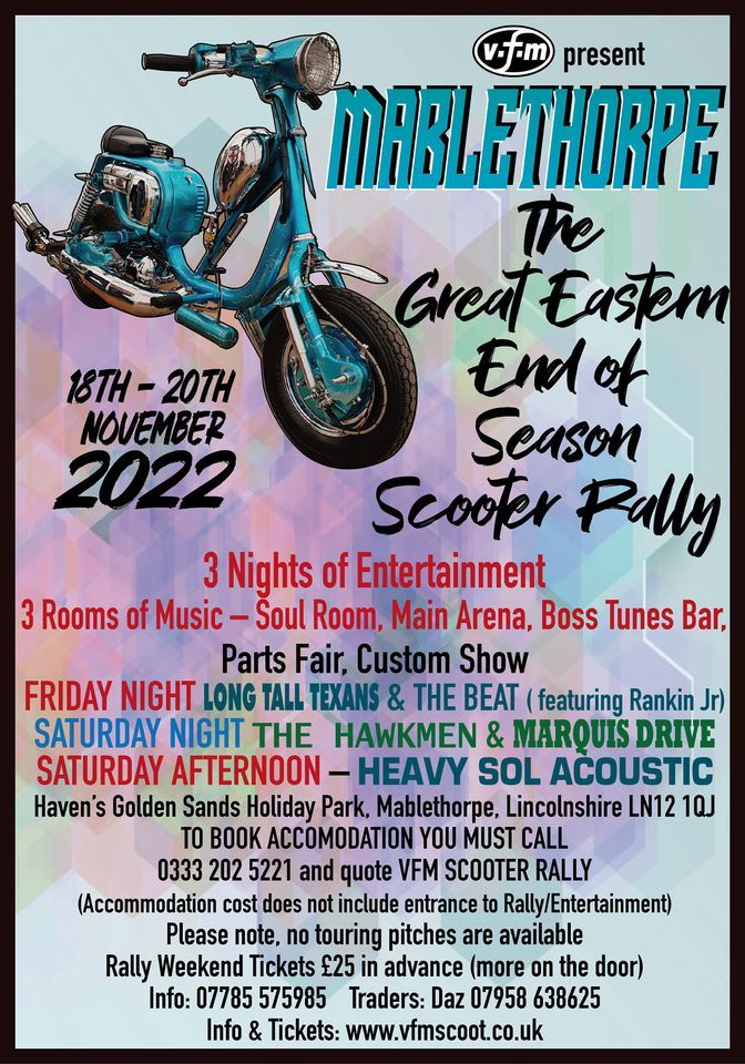 Mablethorpe Scooter Rally 2022 Haven Golden Sands Maplethorpe