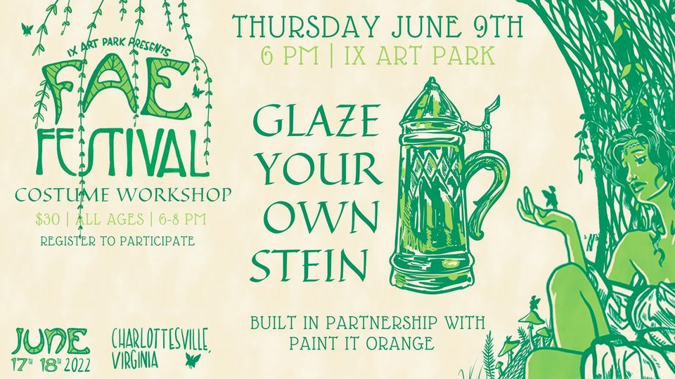 Fae Costume Glaze Your Own Stein Ix Art Park