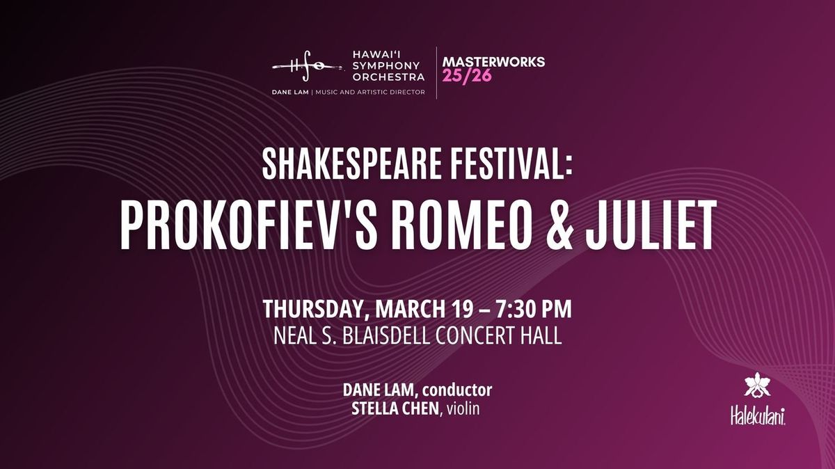 Masterworks Concert - Romeo and Juliet at Roy Thomson Hall