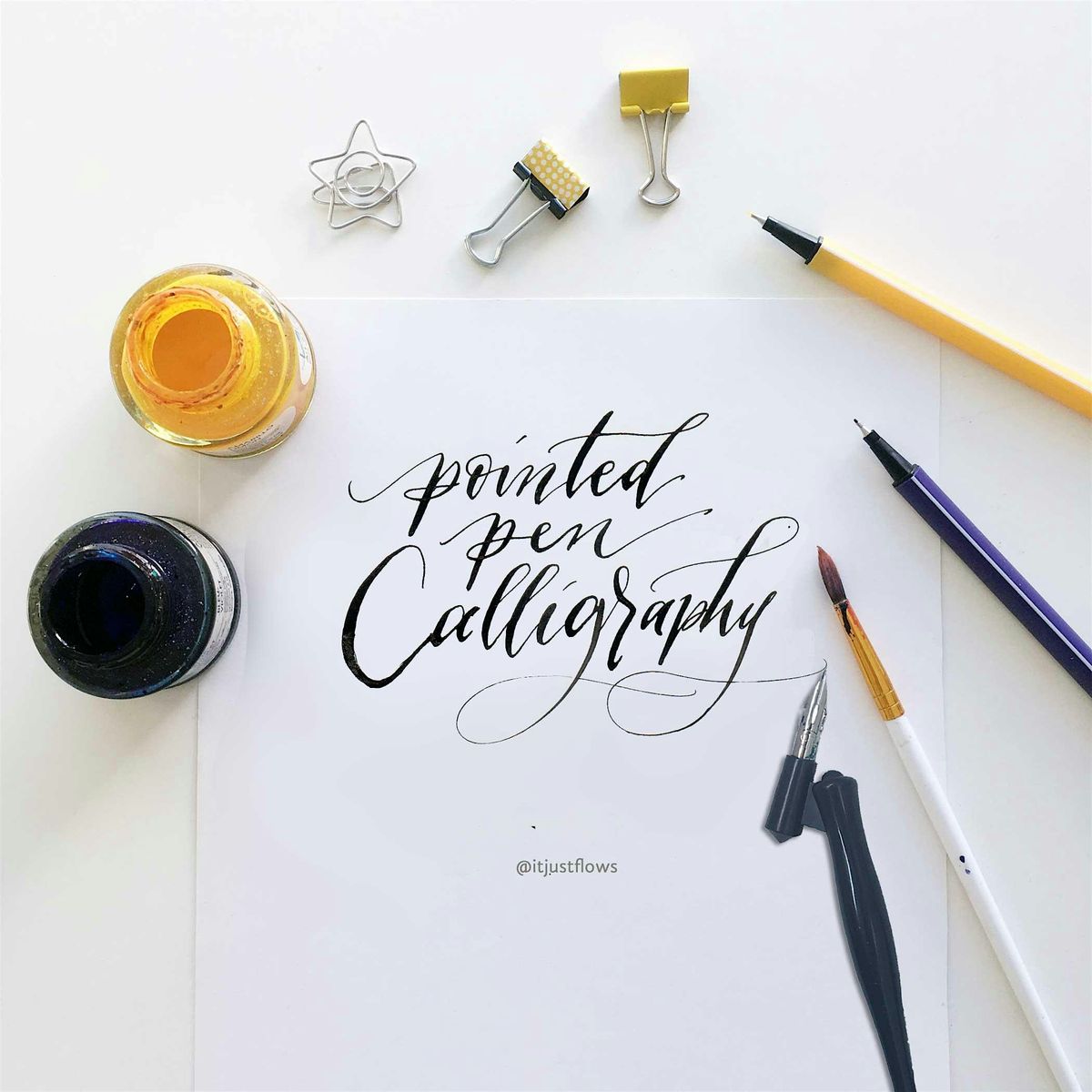 Pointed Pen Calligraphy: Lettering w Confidence for Self Care & Mindfulness