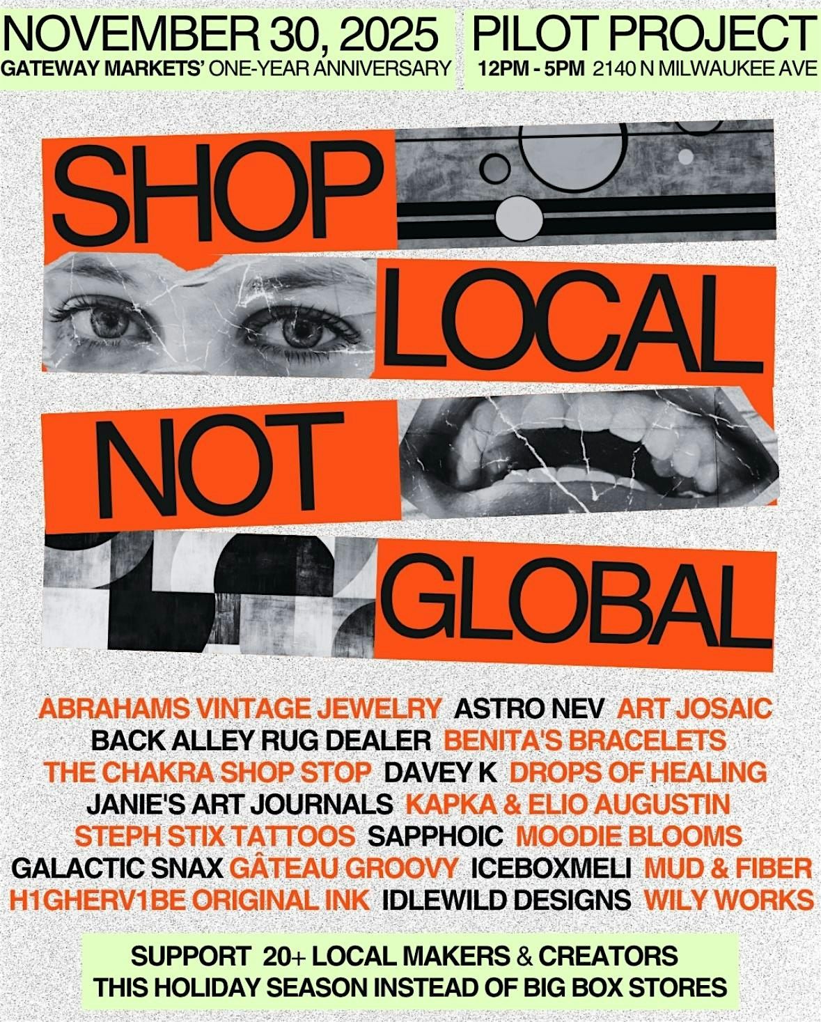 Shop Local Not Global Market