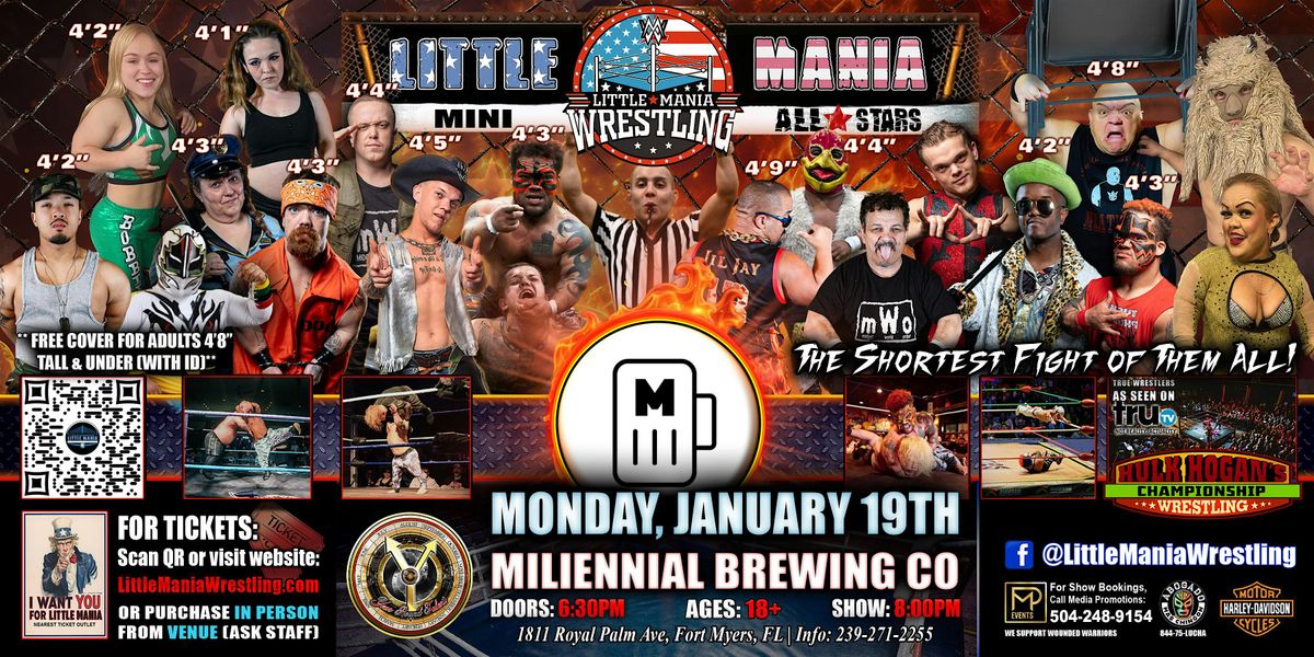 West Palm Beach, FL- Little Mania Mini Wrestling @ The Banyan Live