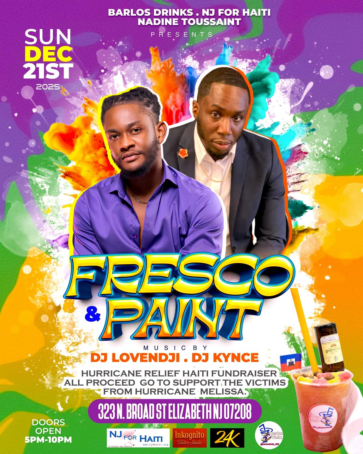 FRESCO'N'PAINT "HURRICANE RELIEF FOR HAITI FUNDRAISER