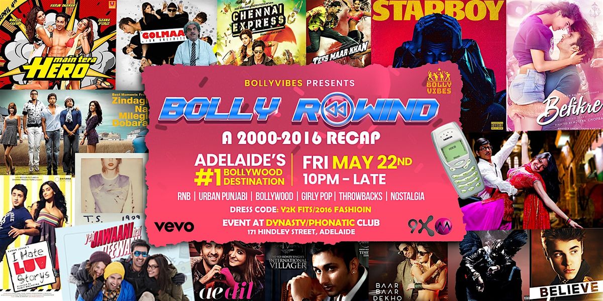 Bolly Rewind - A 2016 Throwback Bollywood Party