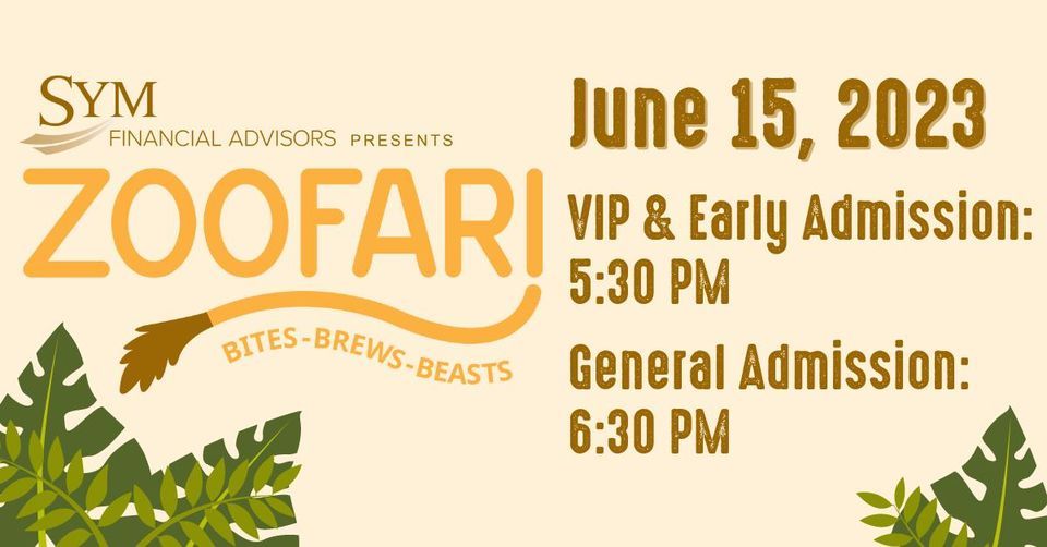 Zoofari Bites, Brews, and Beasts Fort Wayne Children's Zoo June 15