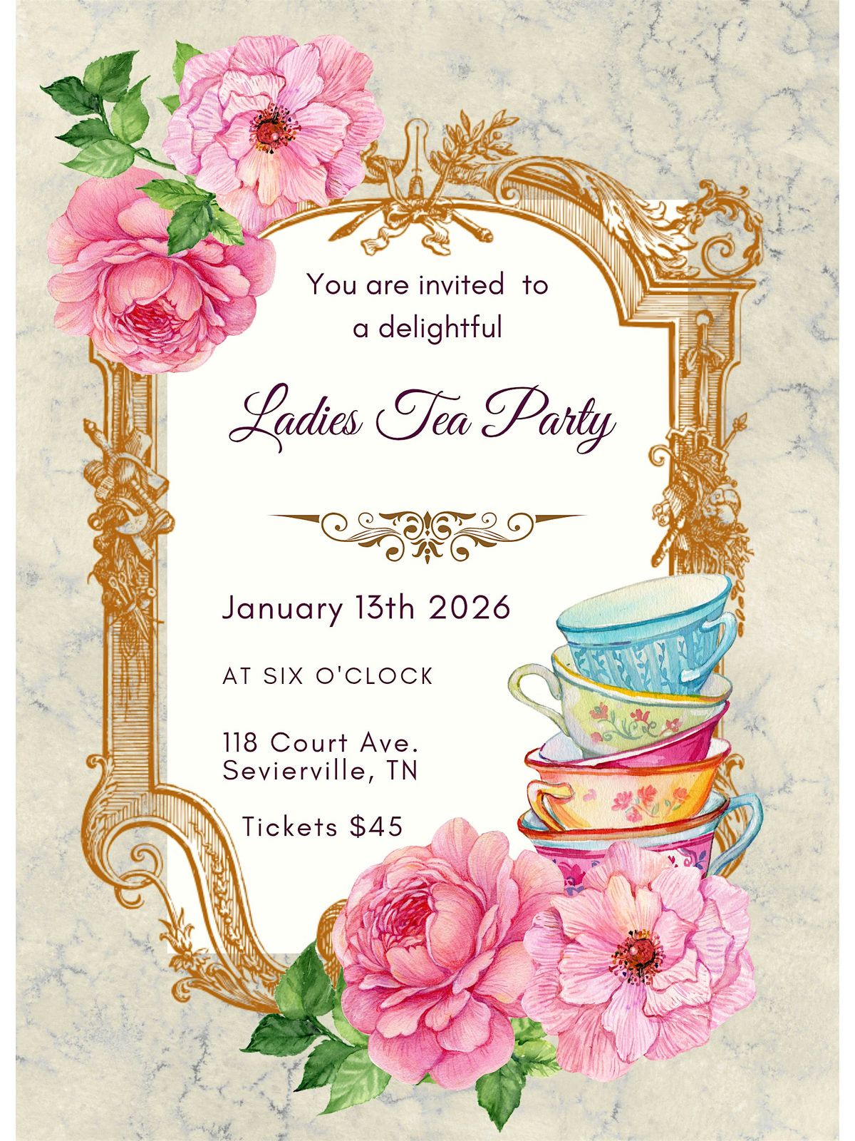 Ladies Tea PARTY!