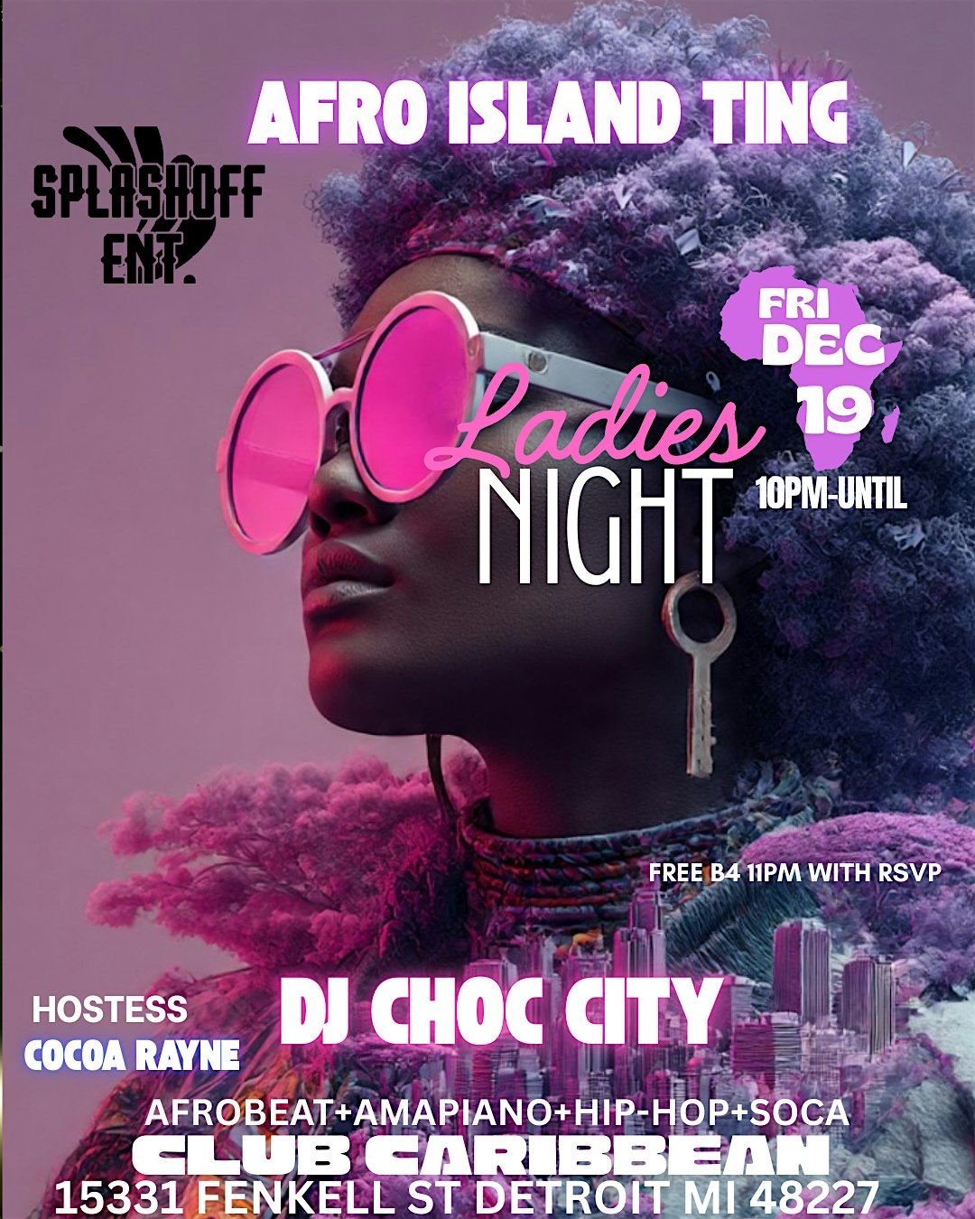 Afro Island Ting LADIES NIGHT