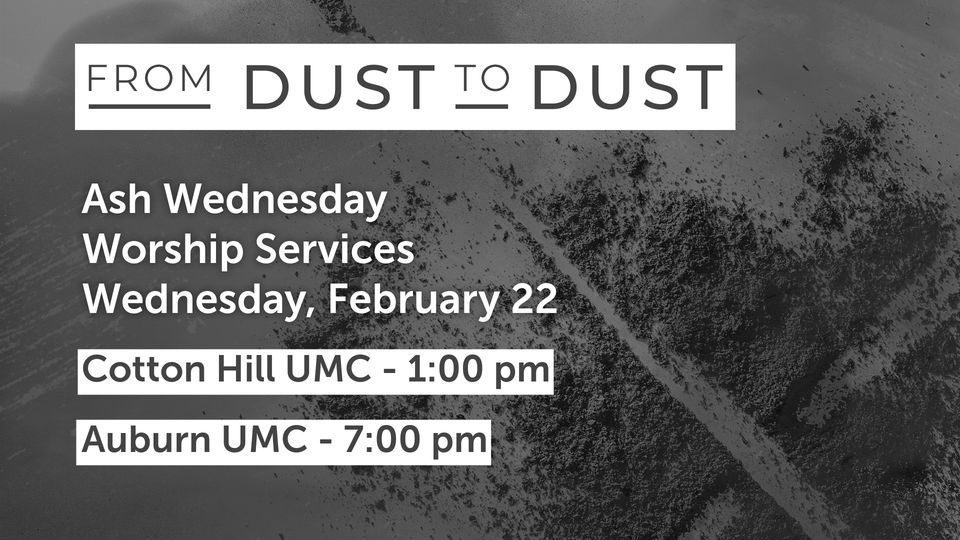 Ash Wednesday Worship Cotton Hill United Methodist Church