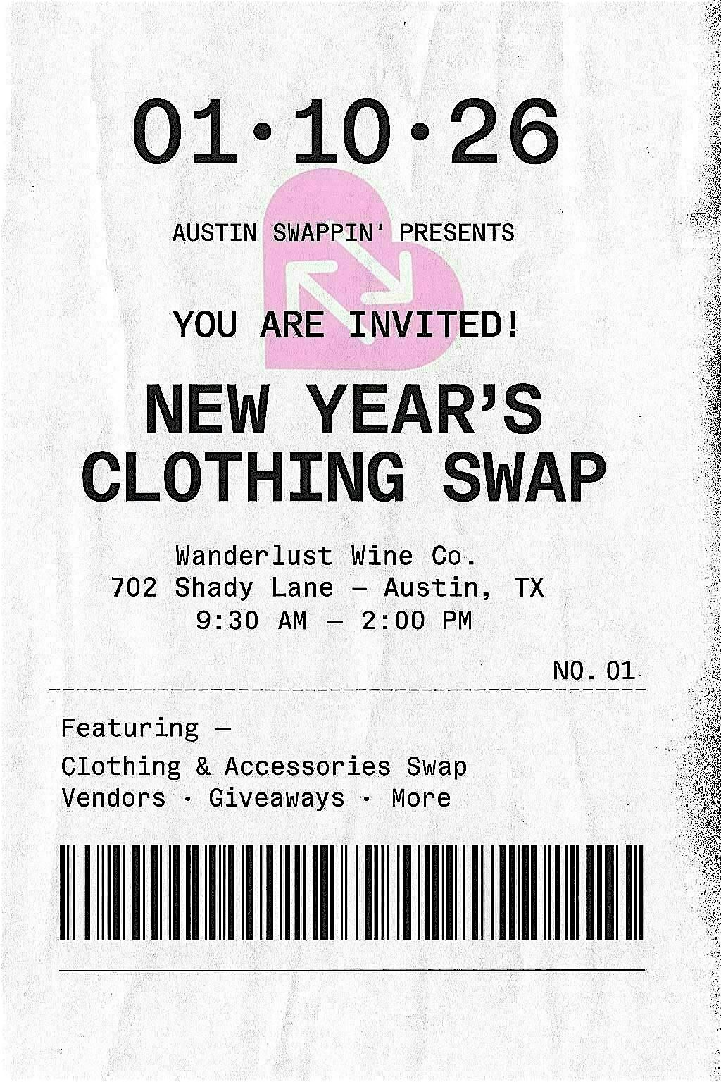 Austin Swappin NEW YEARS Clothing Swap!