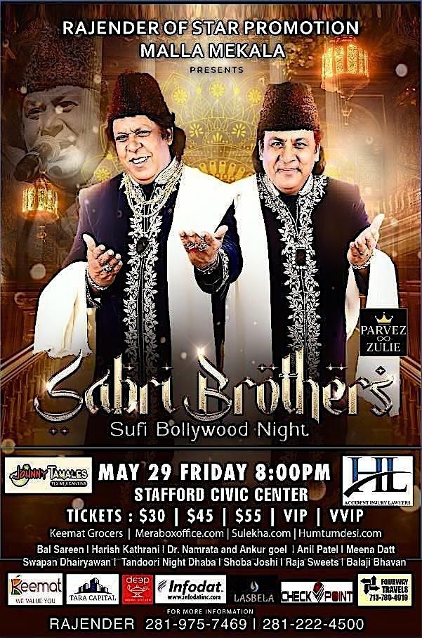 Sabri Brothers - Sufi Bollywood Night (Houston)