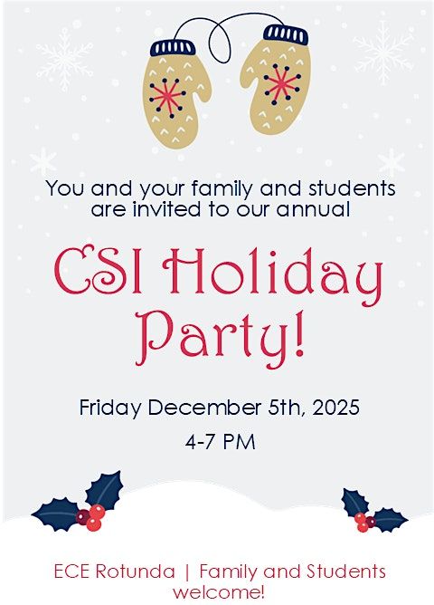 LSU CSI 2025 Holiday Party