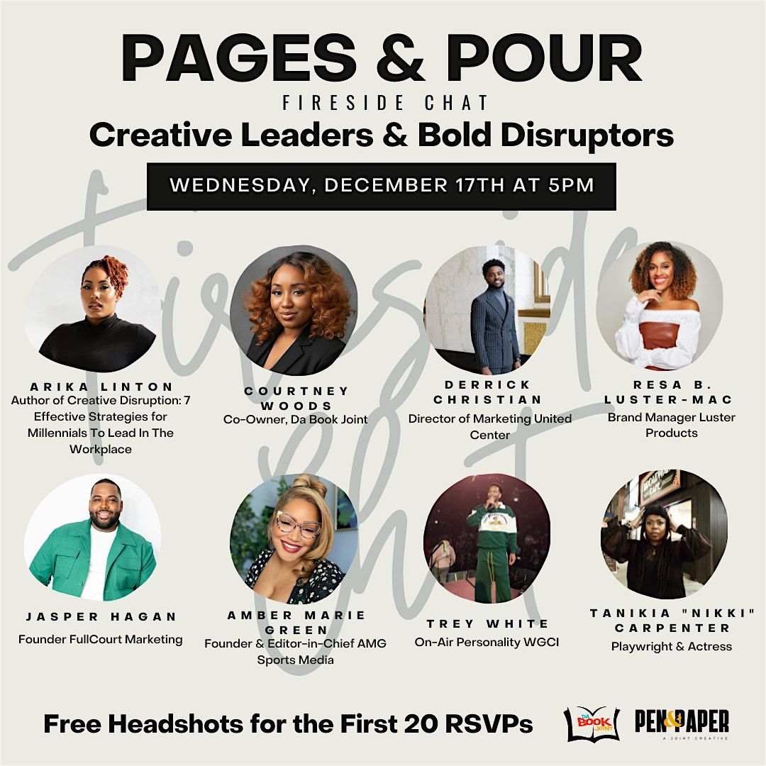 Pages & Pour: A Fireside Chat with Disruptors