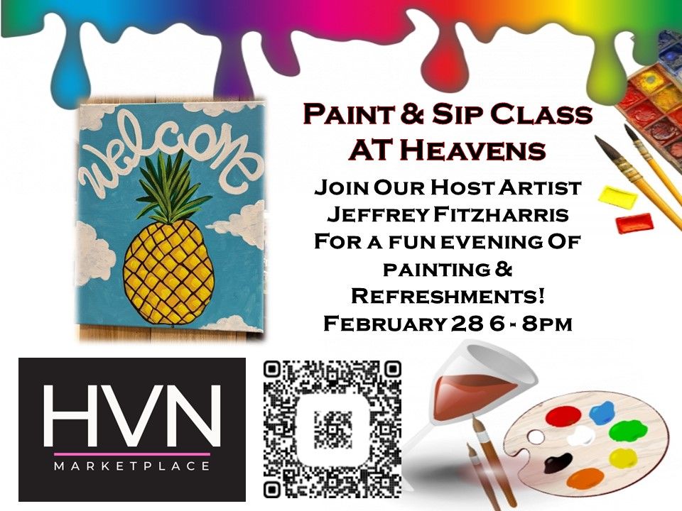Paint & Sip Class At Heavens Heavens Marketplace Mt Pleasant, Mount