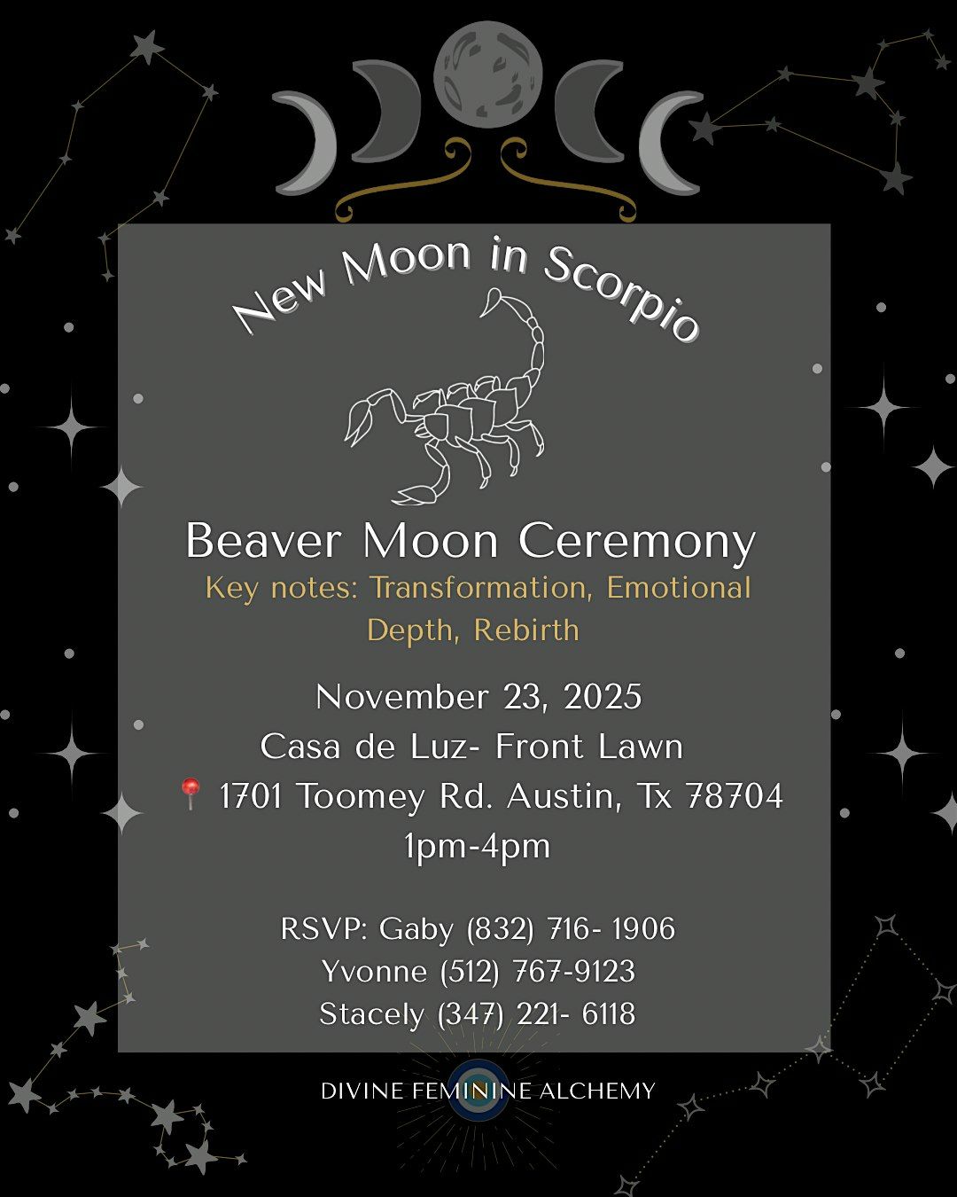 New Moon in Scorpio