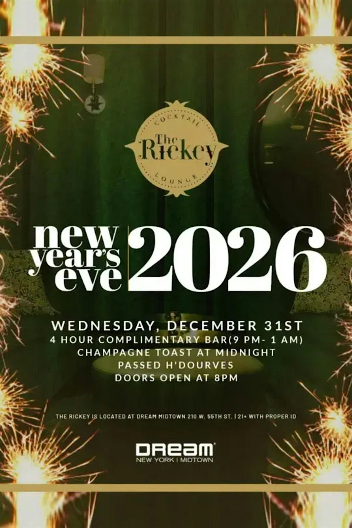 BallDrop.com Presents The Rickey at Dream Midtown NYE 2026