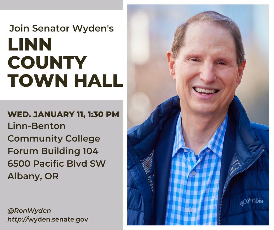 Senator Ron Wyden Town Hall At Linn Benton Community College Albany On senator-ron-wyden-town-hall-at-linn-benton-community-college-albany-on