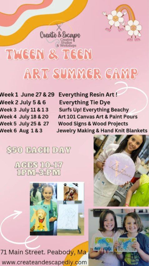 Teen & Tween Summer Camp 2023!