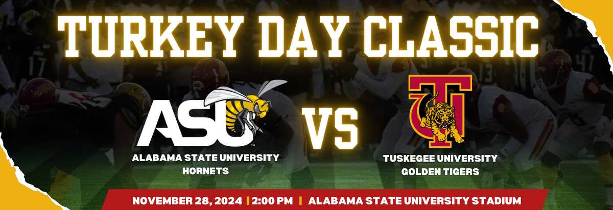 Tuskegee University Golden Tigers at Alabama State Hornets Football at ASU Stadium