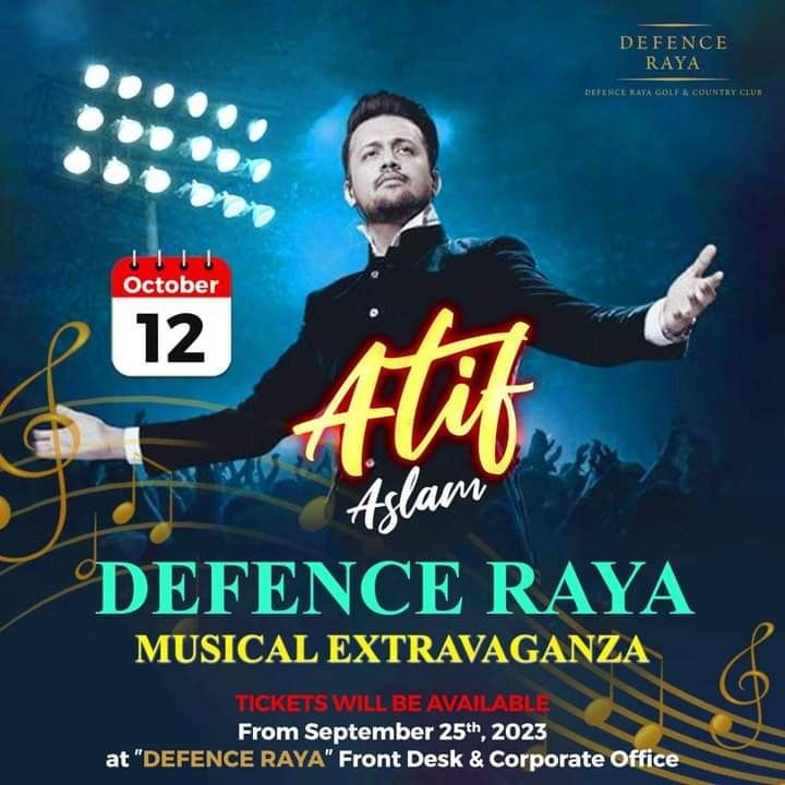 Atif Aslam Live In Lahore at Defence Raya Golf & Country Club, Lahore ...