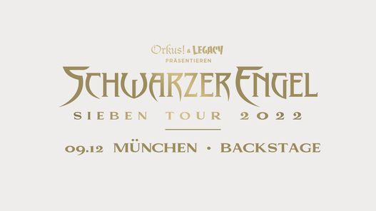 SCHWARZER ENGEL | M\u00fcnchen - Backstage | SIEBEN Tour 2022